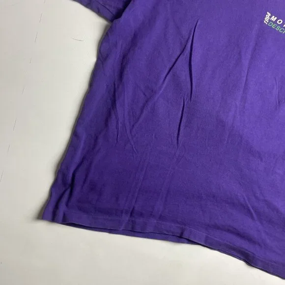 VTG 1994 Motocross Racing Purple Shirt Mens XL Canada Made (Read) - Picture 5 of 14
